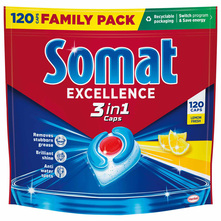 Somat Excellence 3in1 lemon fresh 120 tableta