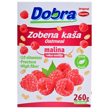 Dobra Zobena kaša malina i okus vanilije 260 g