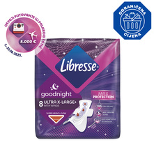 Libresse Goodnight Higijenski ulošci ultra+ x-large 8/1