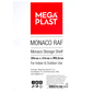Mega Plast Monaco Kutija za odlaganje ladičar 38x44x90,5 cm