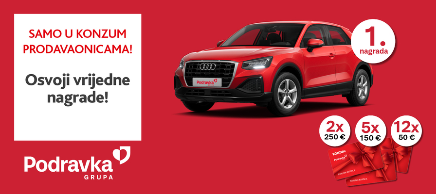 Nagradna igra - Podravka proizvode kupi, Audi Q2 pokupi
