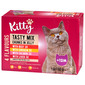 Kitty Tasty Mix Hrana za mačke u želeu govedina, piletina, losos i jetra 12x100 g
