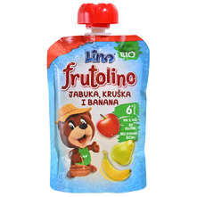 Lino Frutolino Kašica jabuka, kruška i banana bio 100 g