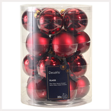 Decoris Kuglice za bor 6 cm 20/1