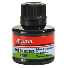 Optima Tuš školski crni 20 ml