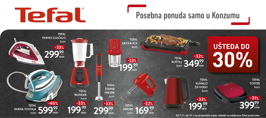 Posebna Tefal ponuda samo u Konzumu
