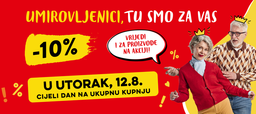 Popust umirovljenicima za kolovoz