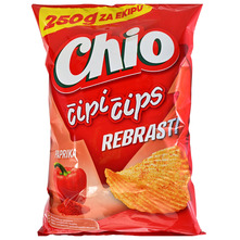 Chio Čipi čips rebrasti paprika 250 g