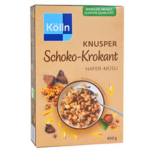 Kolln Muesli od cijelog zrna zobi s čokoladom i krokantom od lješnjaka 450 g 