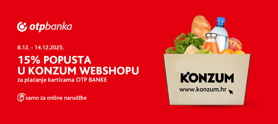 15% popusta na online narudžbe za plaćanje karticama OTP banke