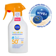 Nivea Sun Babies&Kids Sensitive Protect Dječji sprej za osjetljivu kožu SPF50+ 250 ml
