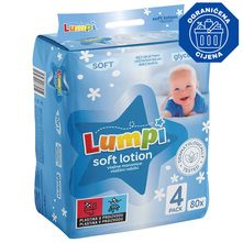 Lumpi Soft Losion Vlažne maramice 4x80 komada