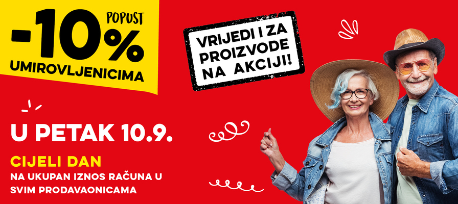 Popust umirovljenicima za rujan