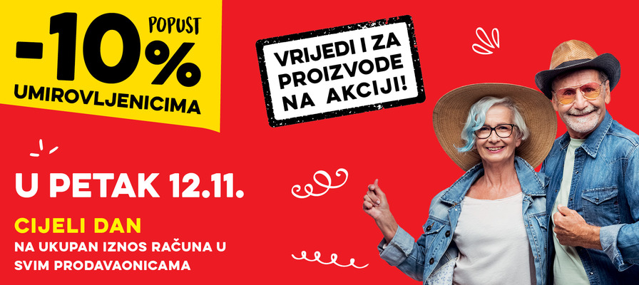 Popust umirovljenicima za studeni