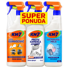 KH-7 Odmašćivač + Odstranjivač mrlja + Protiv kamenca 3x750 ml