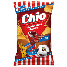 Chio Čips honey bbq sauce usa style 130 g