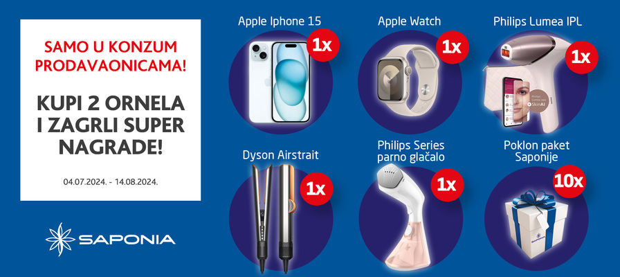 Nagradna igra - S Ornelom zagrli super nagrade