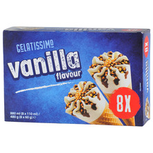 Gelatissimo Sladoled vanilija 8x110 ml