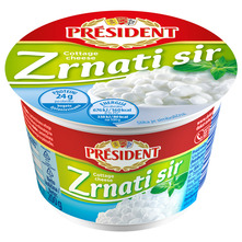 President Svježi zrnati sir 10% m.m. 200 g