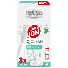 Super Jon IQ Clean Universal Sredstvo za čišćenje menta 3x2 g tablete refill