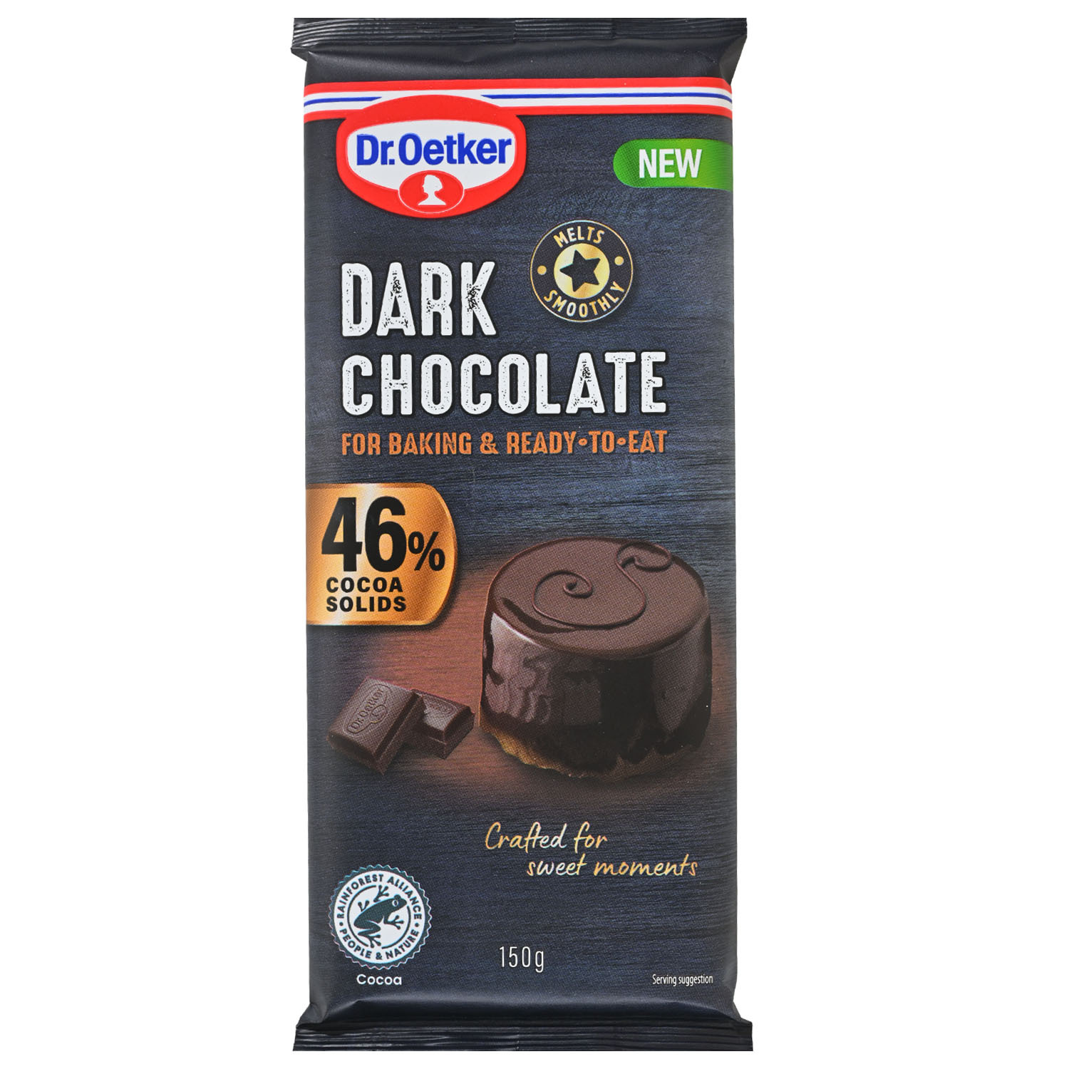 ЧОКОЛАДО ЗА ГОТВЕЊЕ И ЈАДЕЊЕ ДР.ЕТКЕР МЛЕЧНО 33% КАКАО 150 ГР