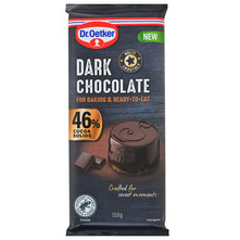  Dr.Oetker Tamna čokolada za kuhanje 46% kakao 150 g