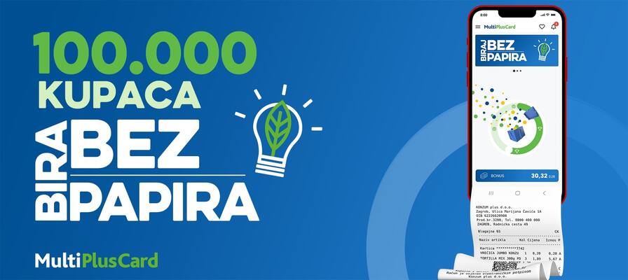 Više od 100.000 članova MultiPlusCarda odjavilo papirnati račun 