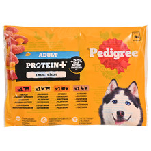 Pedigree Hrana za pse protein+ miješani izbor 4x85 g