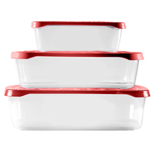 Mega Plast Set posuda s poklopcem razne boje 3/1