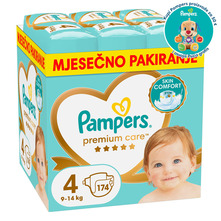 Pampers Premium Care Pelene, Veličina 4, mjesečno pakiranje 9-14 kg 174/1