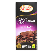 Valor Čokolada extra dark 82% cacao supreme dark 100 g