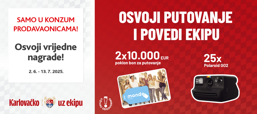 Nagradna igra - Osvoji putovanje i povedi ekipu