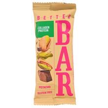 Better Bar Pločica čokolada, pistacija i protein kolagena bez glutena 45 g