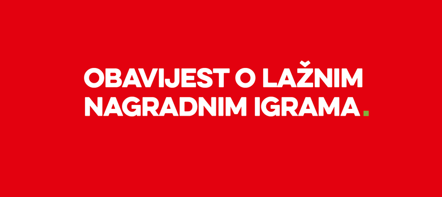 Obavijest o lažnim nagradnim igrama