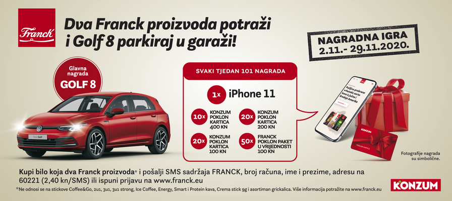 Dva Franck proizvoda potraži i Golf 8 parkiraj u garaži!