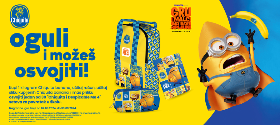 Osvojite Despicable Me 4 X Chiquita set za povratak u školu