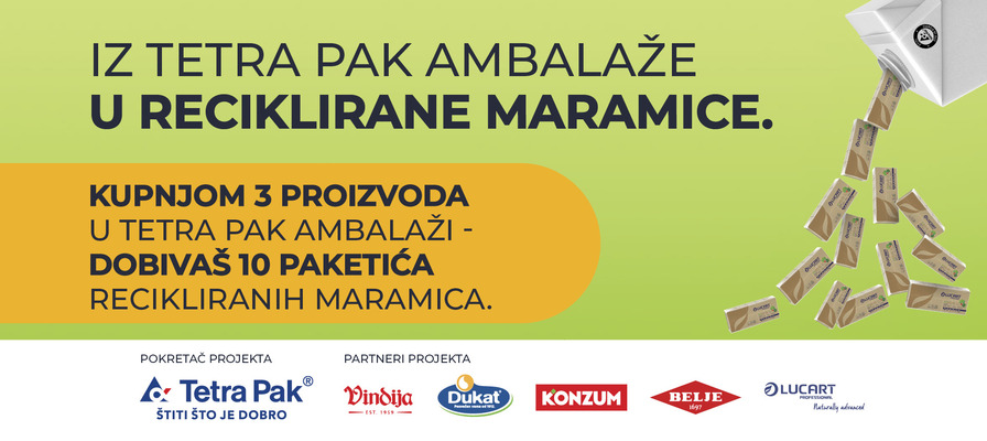 Od Tetra Pak ambalaže do recikliranih maramica