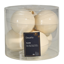 Decoris Kuglice za bor 8 cm 6/1