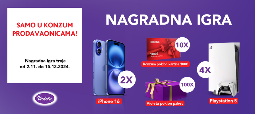 Nagradna igra - Violeta i Konzum 