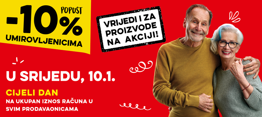 Popust umirovljenicima za siječanj