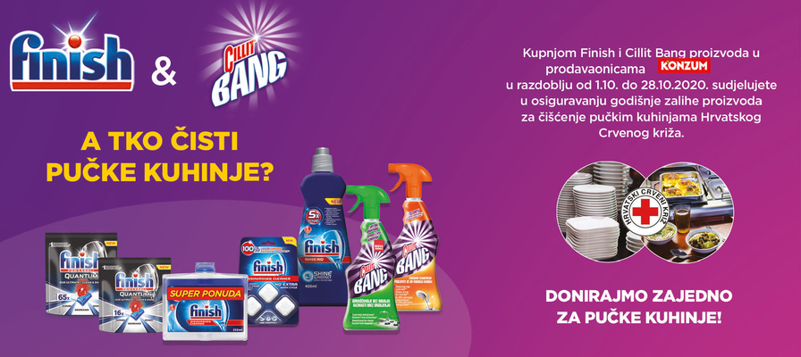 Finish i Cilit Bang za čiste pučke kuhinje