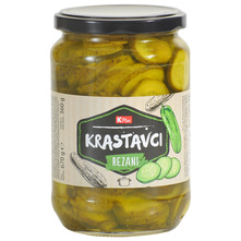 K Plus Krastavci rezani 360 g