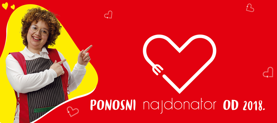 Sedmi put zaredom proglašeni smo Najdonatorom hrane