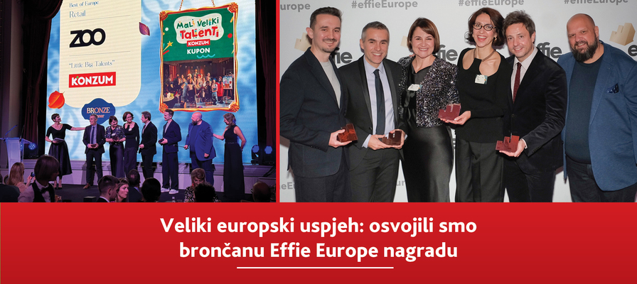 Veliki europski uspjeh: osvojili smo brončanu Effie Europe nagradu