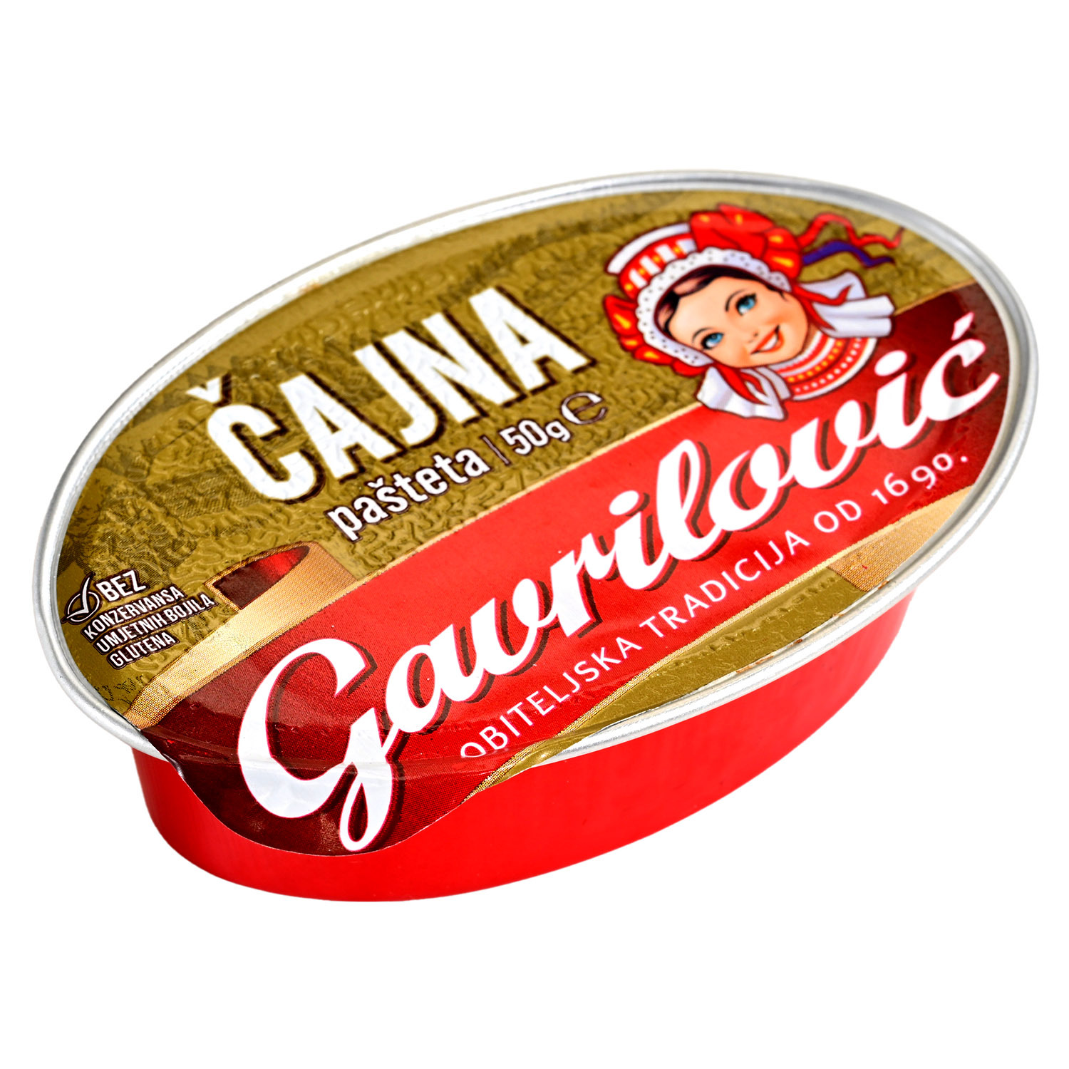ПАШТЕТА ГАВРИЛОВИЧ 50ГР ЧАЈНА