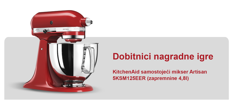 Nagradna igra - KitchenAid samostojeći mikser