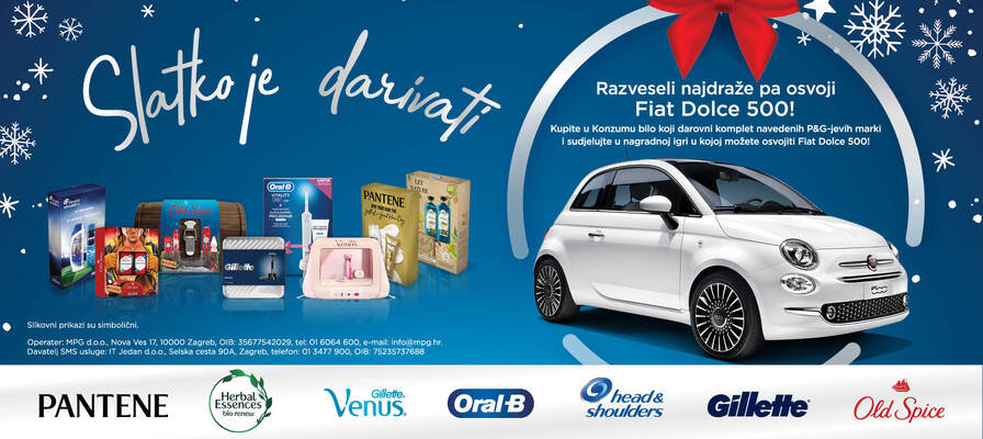 Razveseli najdraže i osvoji Fiat Dolce 500!