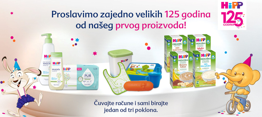 Nagradna igra - HiPP slavi 125 godina i nagrađuje