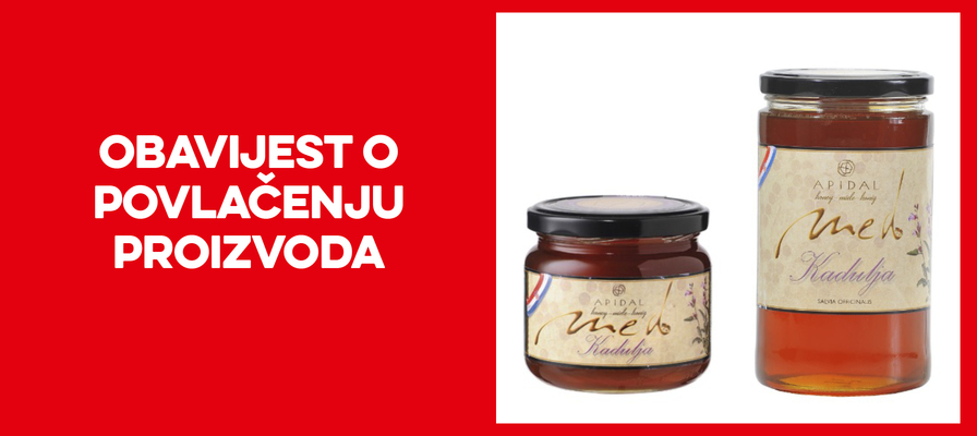 Opoziv i povlačenje meda kadulje s tržišta