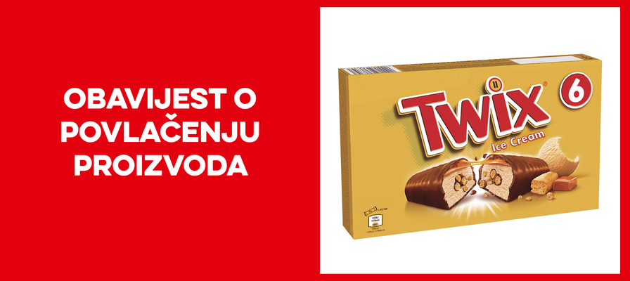 Opoziv i povlačenje Twix sladoleda s tržišta
